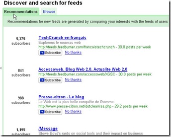 google_reader_nov_thumb Google Reader vous recommande des blogues et am&eacute;liore la gestion des flux