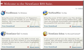 newsgator1 thumb Mise à jour et gratuité sur toutes les applications RSS de NewGator