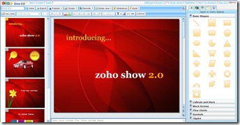 zoho show 2 2 thumb Zoho Show 2.0 le meilleur outil de présentation en ligne