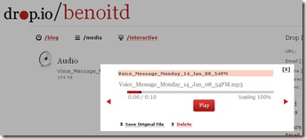 dropio message thumb drop.io Voice la façon la plus simple de réaliser un podcast